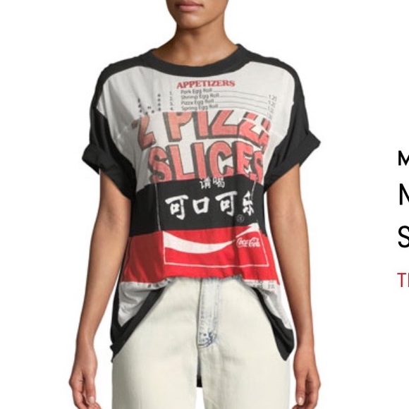 Marc Jacobs Mixed Cola-Pizza Short-Sleeve Cotton T-Shirt, NWT - Picture 2 of 11